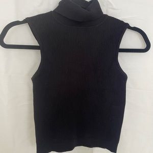 💫High neck blouse black